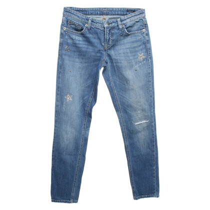 Cambio Jeans in Cotone in Blu