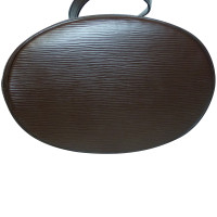 Louis Vuitton Leather Moka Epi Petite Bucket Bag