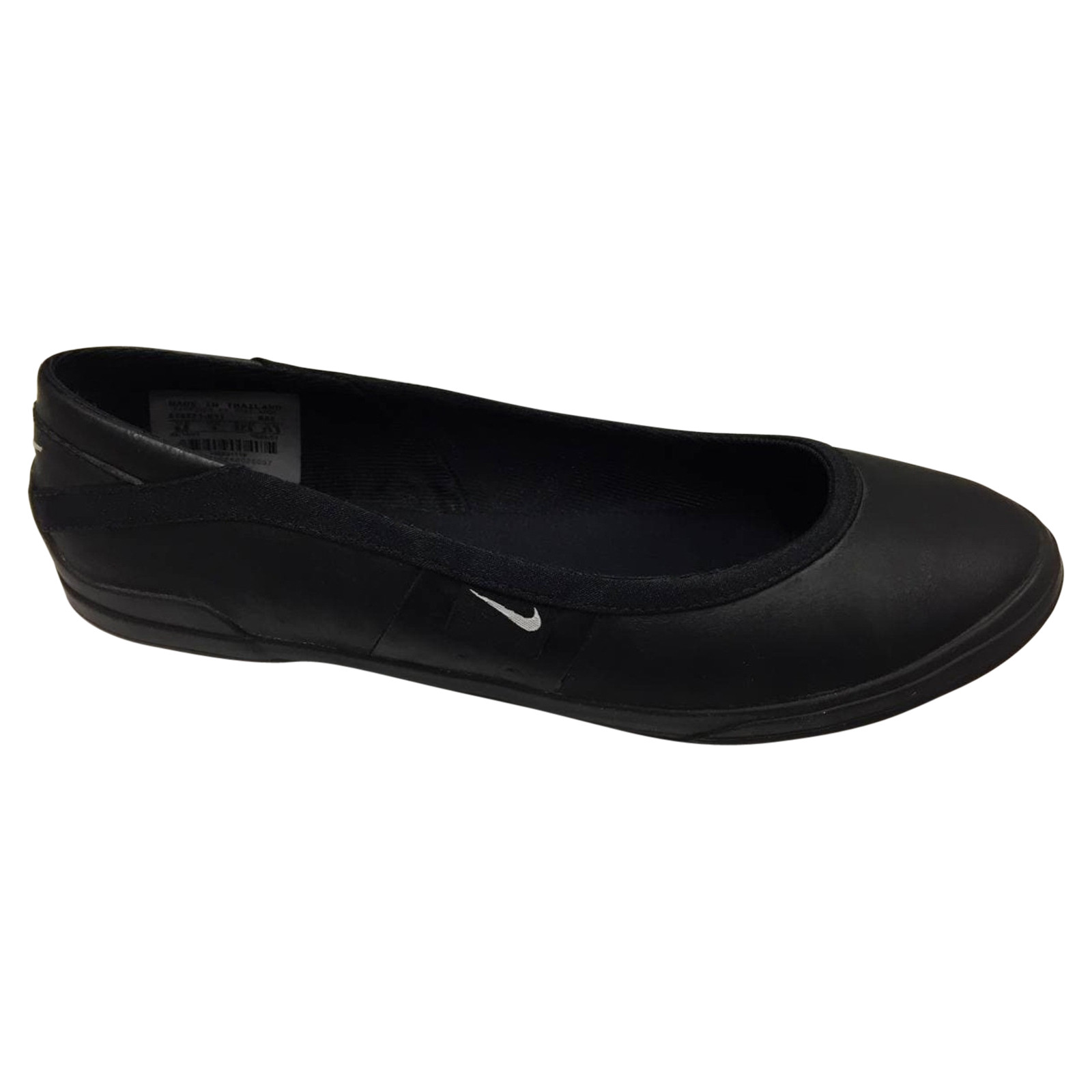 Nike Slippers/Ballerinas Leather in Black - Second Hand Nike Slippers/ Ballerinas Leather in Black gebraucht kaufen für 65€ (6142040)