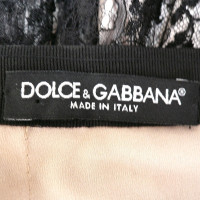 Dolce & Gabbana Jupe noire dentelle