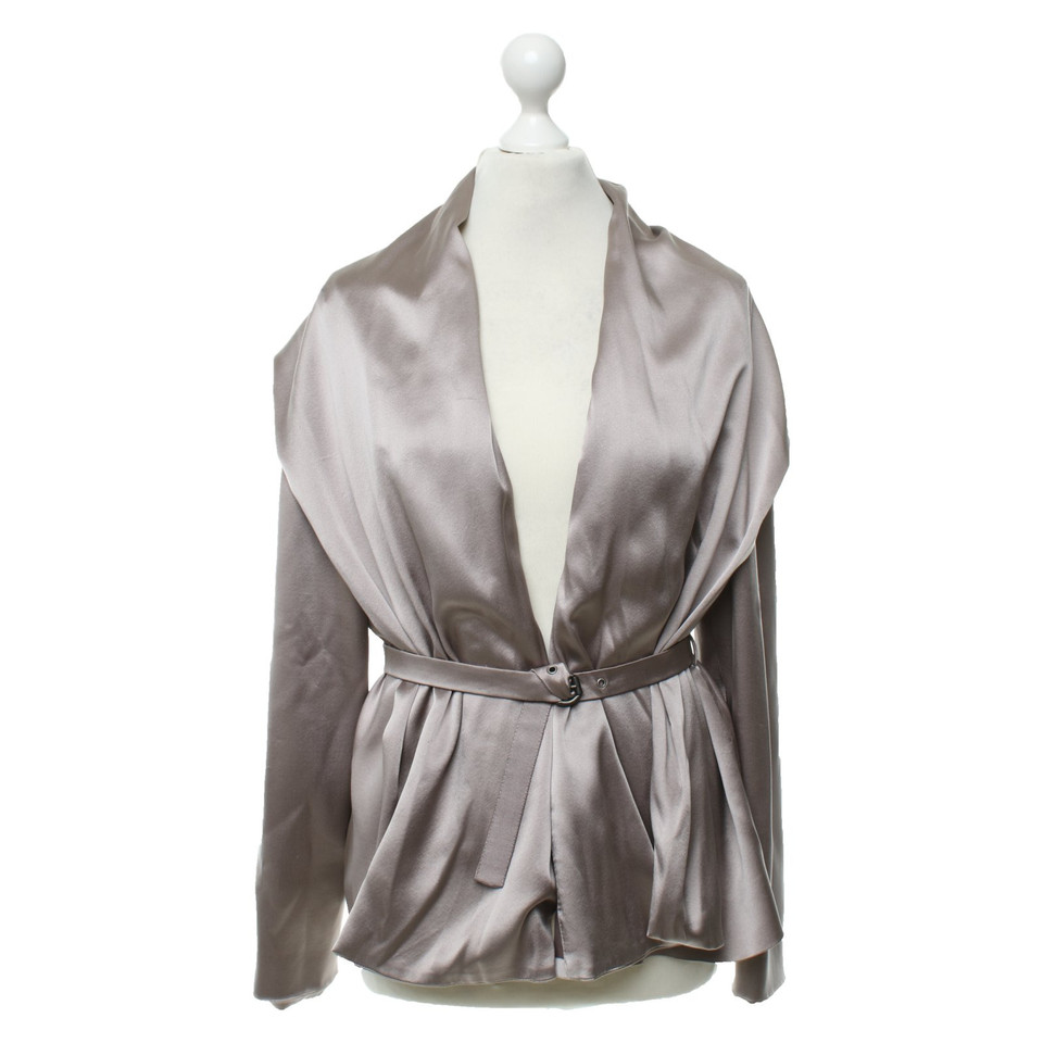 Moschino Cheap And Chic Blazer aus Seide in Taupe
