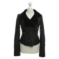 Jitrois Veste en cuir noir