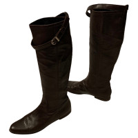 Unützer Stiefel aus Leder in Braun