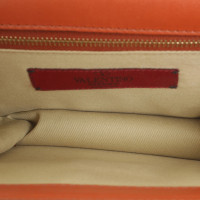 Valentino Garavani Leather shoulder bag in red