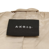Akris giacca a righe in beige