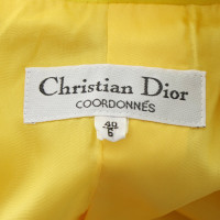 Christian Dior Giacca a maniche corte in giallo