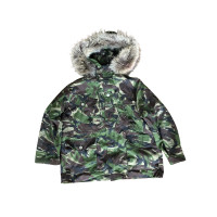 Camouflage Couture Jacke/Mantel aus Baumwolle in Khaki