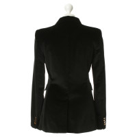 Dolce & Gabbana Blazer di velluto nero