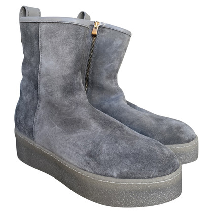 Agnona Ankle boots Suede in Grey