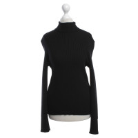 Céline Roll collar sweater in black