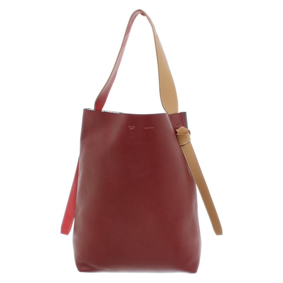 Céline Twisted Cabas Tote aus Leder