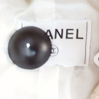 Chanel blazer longue avec boutons logo