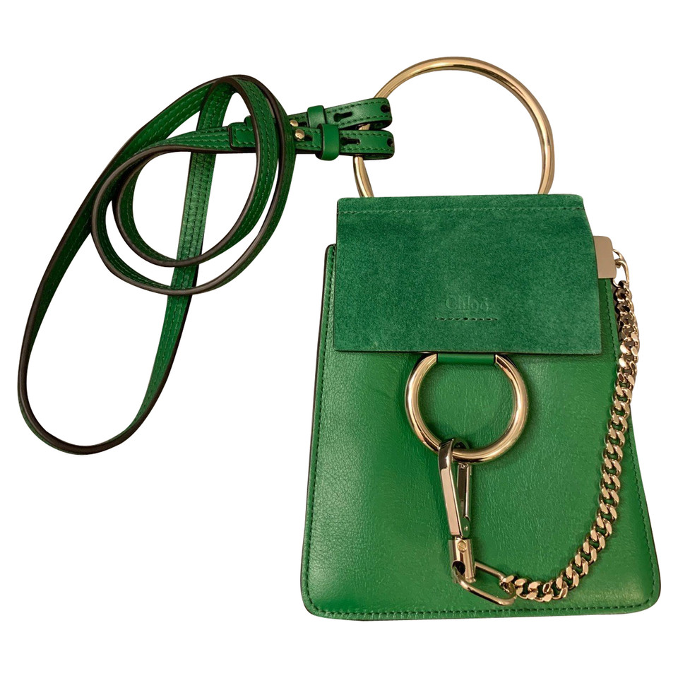 Chloé Faye Bag en Cuir en Vert