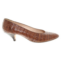 Jil Sander pumps in pelle di coccodrillo