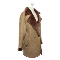 Sylvie Schimmel Veste/Manteau en Daim en Beige