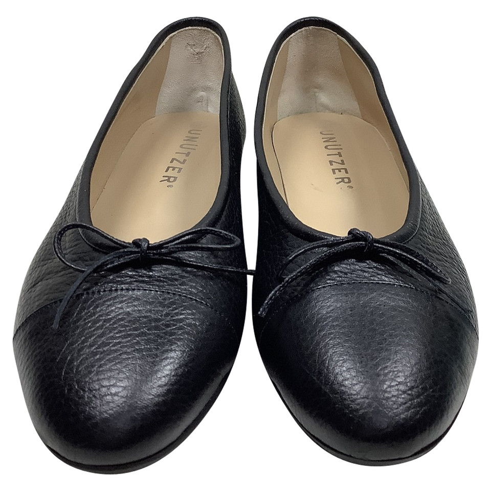 Unützer Slippers/Ballerinas Leather in Black