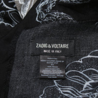 Zadig & Voltaire Schal/Tuch aus Viskose in Schwarz