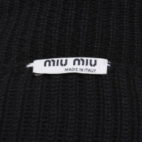 Miu Miu Strick aus Wolle in Schwarz
