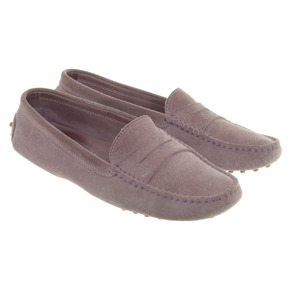 Tod's Moccasins in Lilac