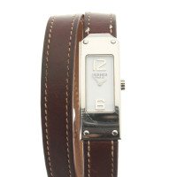 Hermès Armbanduhr aus Edelstahl
