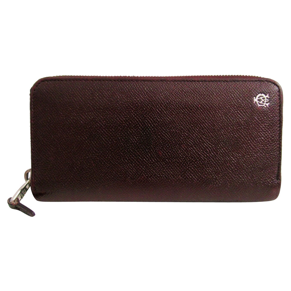 Alfred Dunhill Bag/Purse Leather in Bordeaux