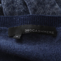 360 Sweater maglioni di cachemire in blu / crema