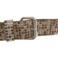 Htc Los Angeles Leather belt with studs