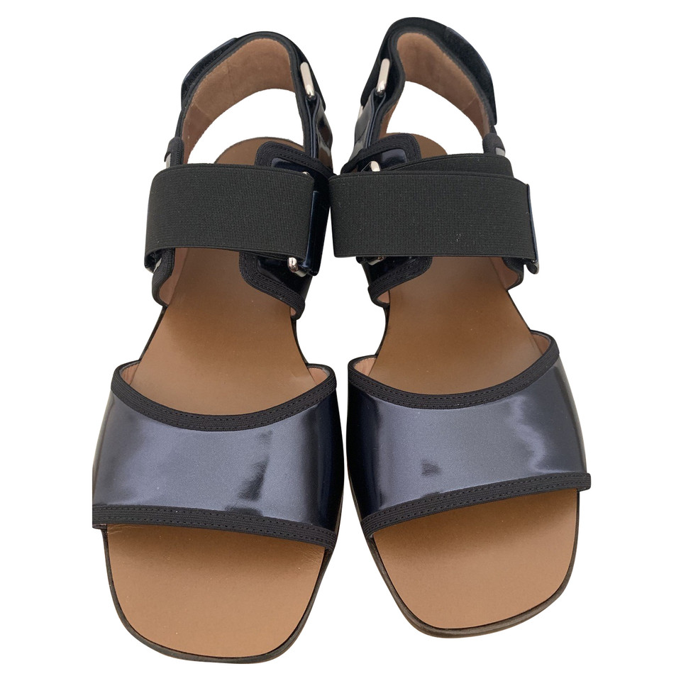 Marni Sandalen aus Leder in Blau