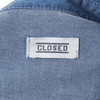 Closed Jeansblouse in blauw