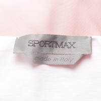 Sport Max Shirt in Weiß/Rosa