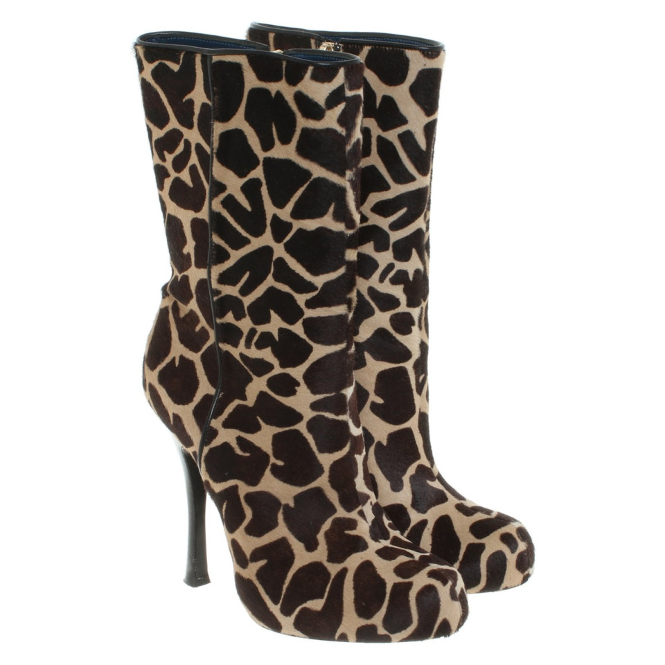 Pollini Ankle boots with leopard pattern