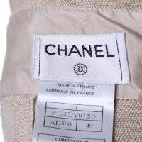 Chanel Jupe couleur sable en longueur midi