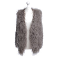 Donna Karan Agnello per gilet in Taupe