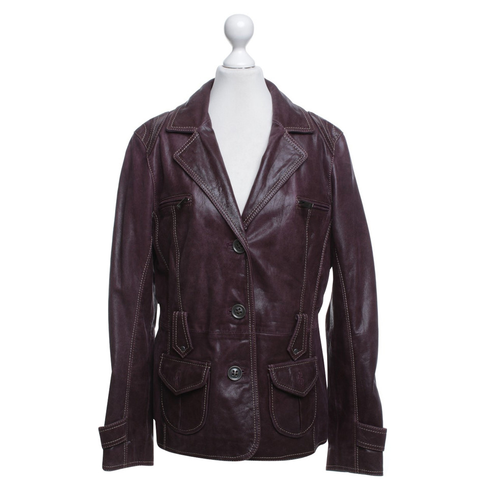 Oakwood Leather jacket in violet