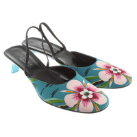 Gucci Slingbacks with floral pattern