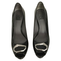 Calvin Klein Peep-Toes en noir