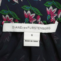 Diane Von Furstenberg top with floral pattern