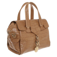 Bally Croco-embossed bag