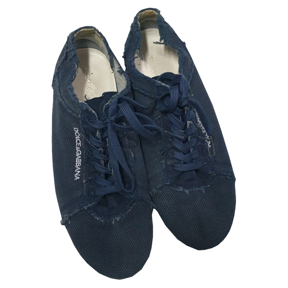 Dolce & Gabbana Trainers Canvas in Blue