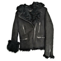 Blumarine Giacca/Cappotto in Pelle in Nero