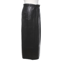 St. Emile Leather skirt in black