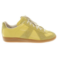 Maison Martin Margiela Chaussures de sport en cuir jaune