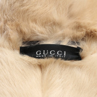 Gucci Veste/Manteau en Fourrure en Crème