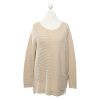 Turnover Sweater in beige