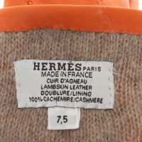 Hermès Gants en cuir / cachemire