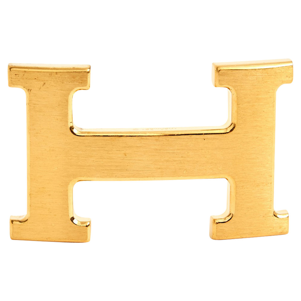 Hermès Goldfarbene H-Schließe