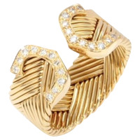 Cartier 18k gold Cartier ring with diamonds