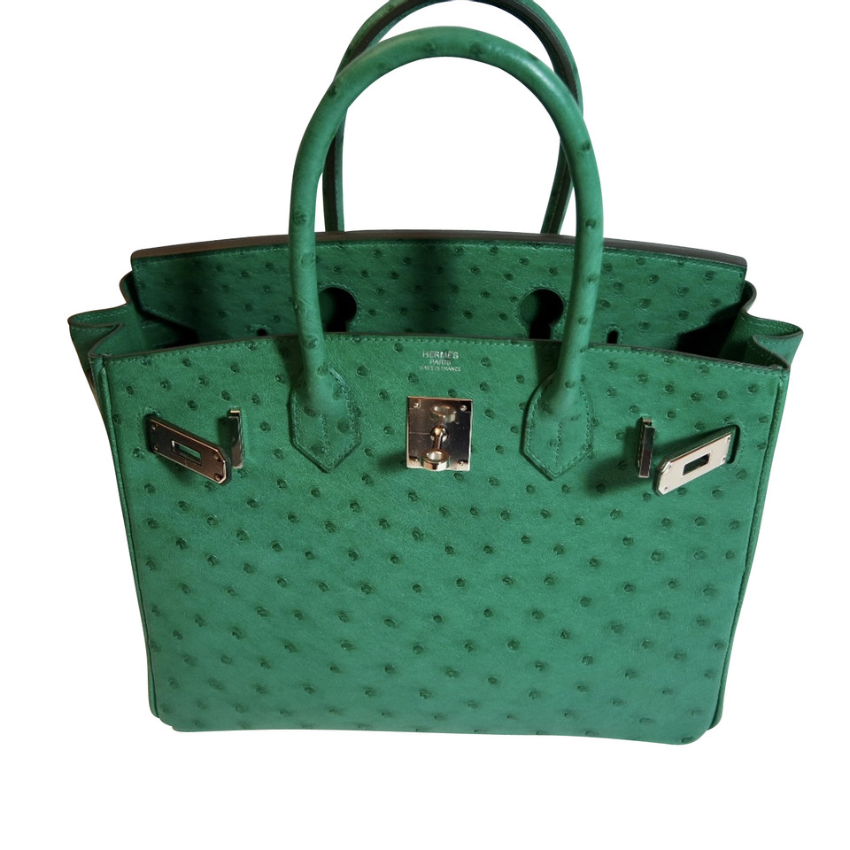 Hermès Birkin Bag 30 in Pelle in Verde