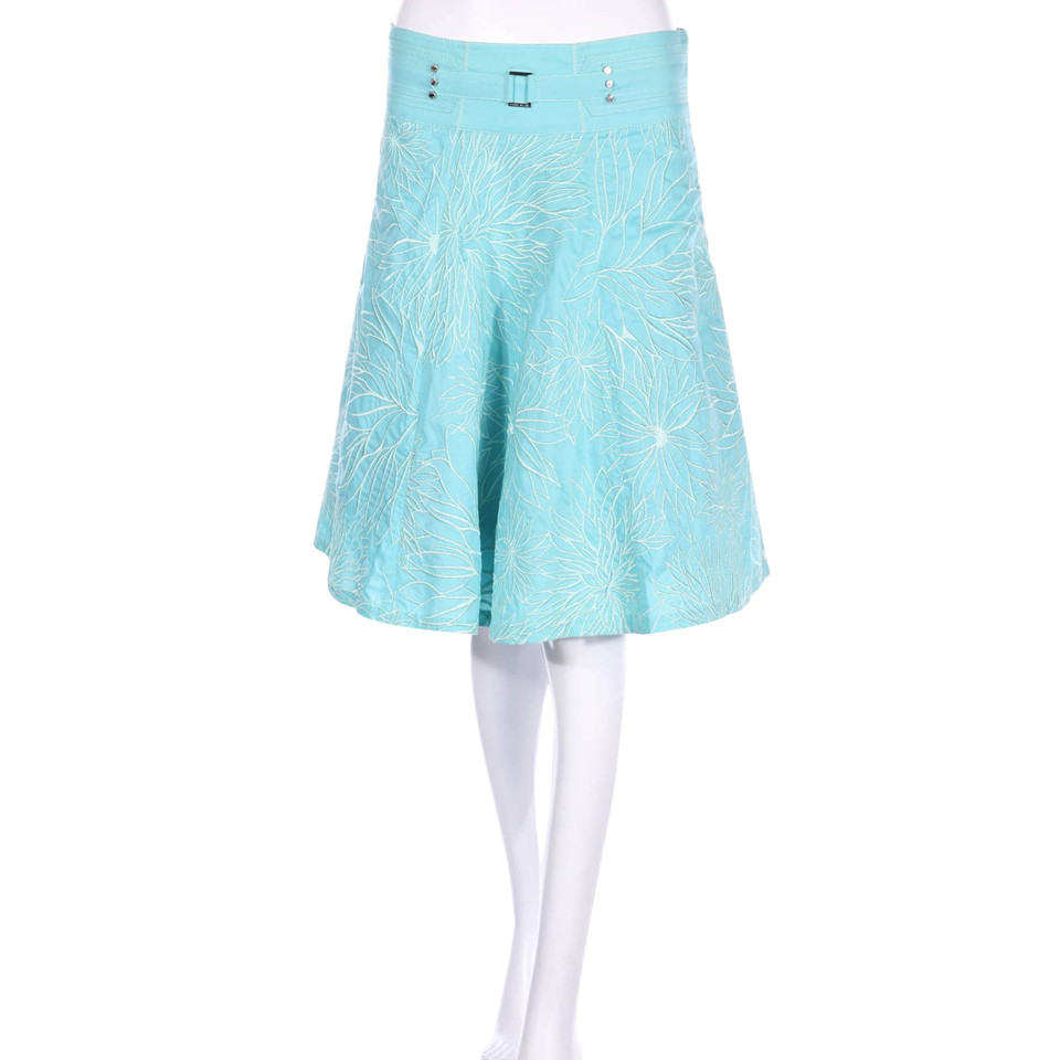 Karen Millen Skirt Cotton in Blue