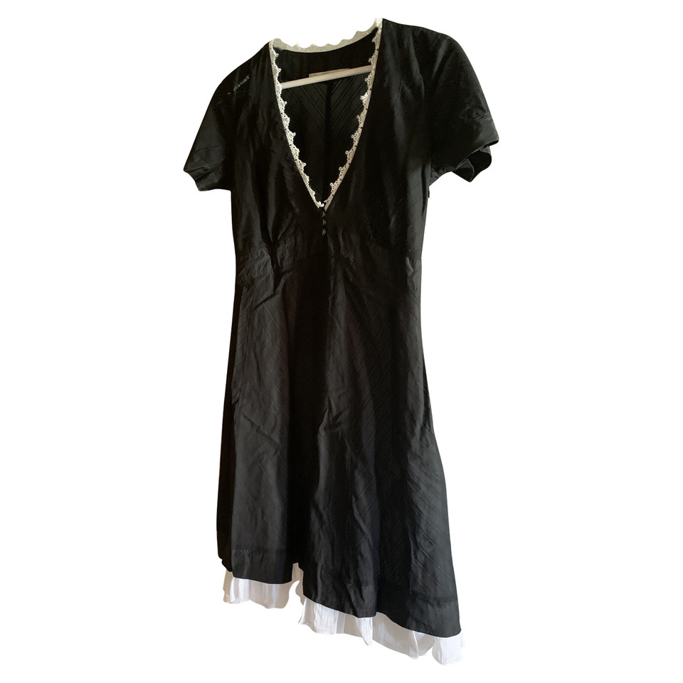 Blumarine Kleid aus Seide in Schwarz